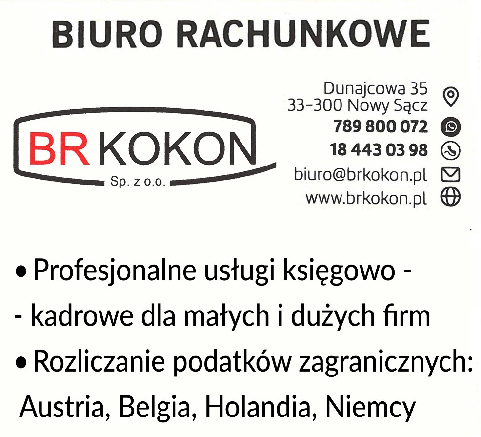 Br Kokon - doradztwo podatkowe NOWY SĄCZ biuro rachunkowe NOWY SĄCZ